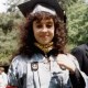Maria Hinojosa smiles on graduation day