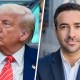 A split composite of Donald Trump and Ari Melber