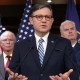 House Speaker Mike Johnson speaks at the Capitol