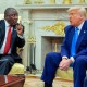 Cyril Ramaphosa and Donald Trump.