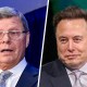 A split composite of Charlie Sykes and Elon Musk.
