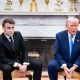 Emmanuel Macron and Donald Trump meet in the Oval Office