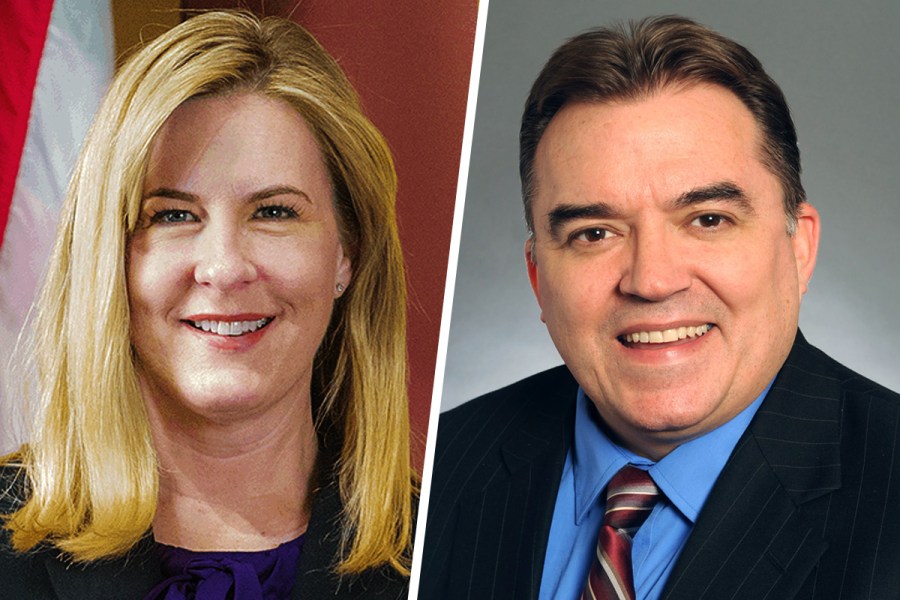 Minnesota House Speaker Melissa Hortman and State Sen. John Hoffman.