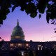The Capitol building at dusk