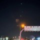Interceptor missiles are fired, after Iran's armed forces say they targeted the Al-Udeid base in a missile attack, as seen from Doha
