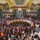 The Bigger Than Roe National Mobilization March is taking place on the anniversary of Roe V Wade with a march and rally to follow in the rotunda of the Wisconsin State Capital building in Madison, WI.