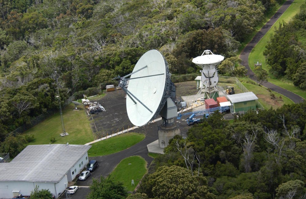 With this antenna at Kokee Park on the Hawaiian island of Kauai, NASA makes regular VLBI (Very Long Baseline Interferometry) measurements that are used in the time standard called UT1 (Universal Time 1).