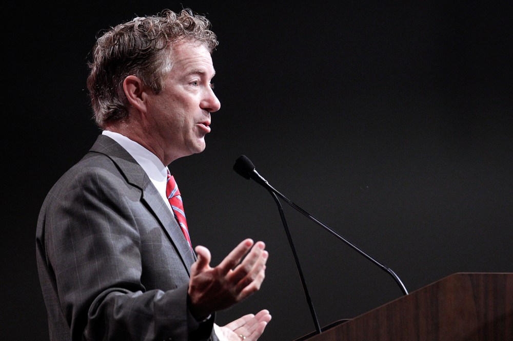 Senator Rand Paul (R-KY) speaks at the 2014 National Urban League Conference July 25, 2014 in Cincinnati, Ohio.