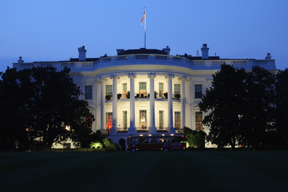 The White House seen from the South Lawn Aug. 5, 2014 in Washington, D.C.
