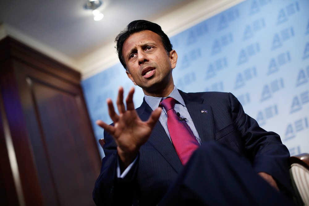 Bobby Jindal speaks at the American Enterprise Institute on Oct. 6, 2014 in Washington, DC. (Photo by Win McNamee/Getty)