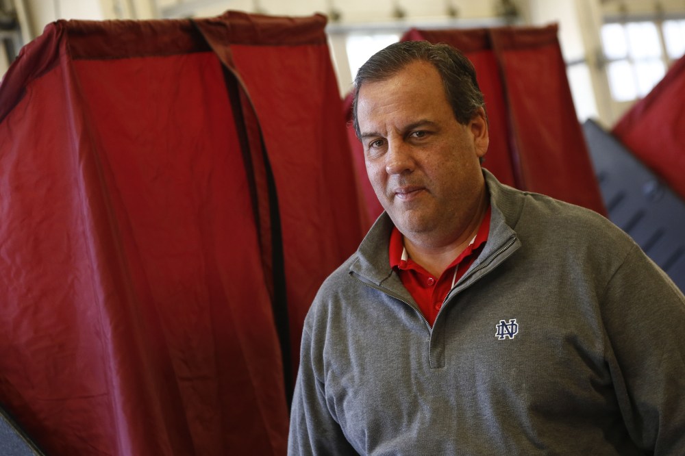 New Jersey Gov. Chris Christie on Nov. 4, 2014 at the Emergency Services Building in Mendham Twp., N.J. (Jeff Zelevansky/Getty)