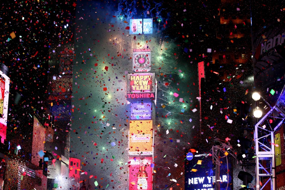 The New Year's Eve 2014 Celebration in Times Square on Dec. 31, 2013 in New York, N.Y.