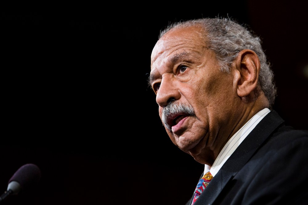 U.S. Rep. John Conyers (D-MI) speaks a news conference on Capitol Hill, on Jan. 16, 2014 in Washington, DC.