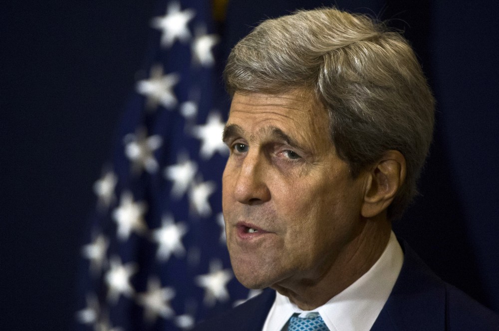 US Secretary of State John Kerry Secretary of State John Kerry speaks during a news conference in Sharm el-Sheikh on March 14, 2015. (Photo by Khaled Desouki/AFP/Getty)