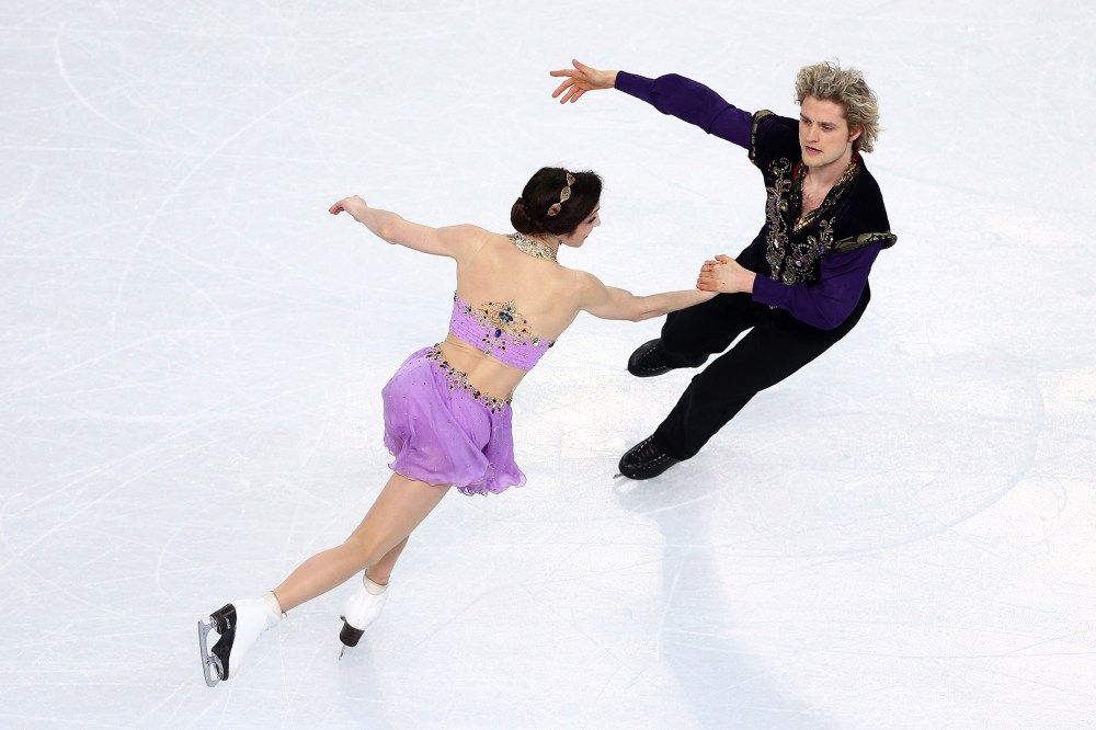 Meryl Davis and Charlie White of the United States compete in the Figure Skating Ice Dance Free Dance, Feb. 17, 2014.