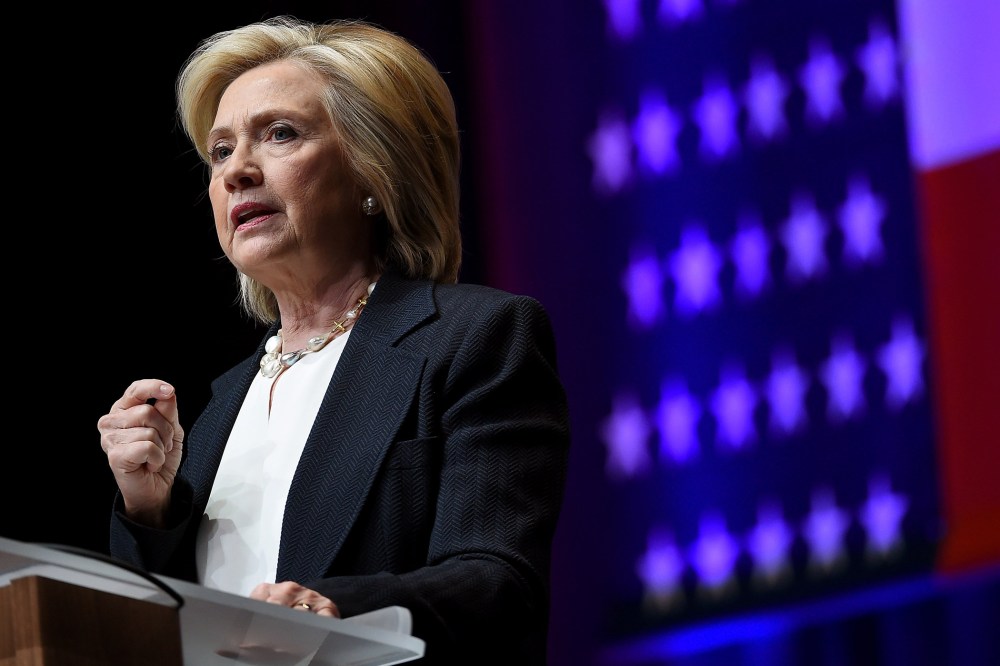 Democratic presidential candidate and former U.S. Secretary of State Hillary Clinton speaks in Las Vegas, Nev., on June 18, 2015. (Photo by Ethan Miller/Getty)