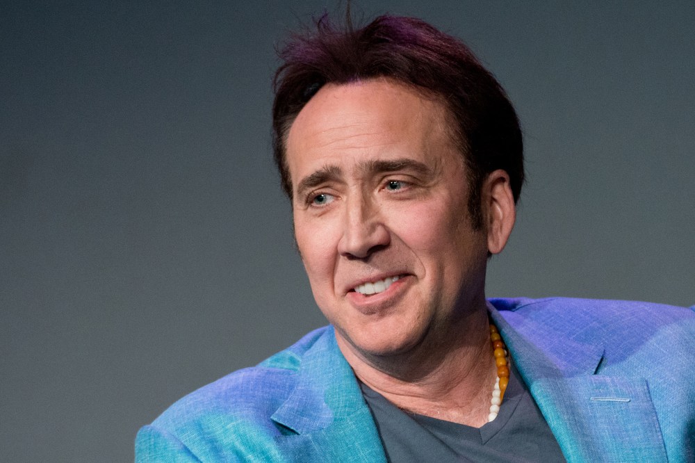 Actor Nicolas Cage attends "Meet The Filmmakers" at Apple Store Soho on April 10, 2014 in New York City. (Photo by Noam Galai/WireImage)