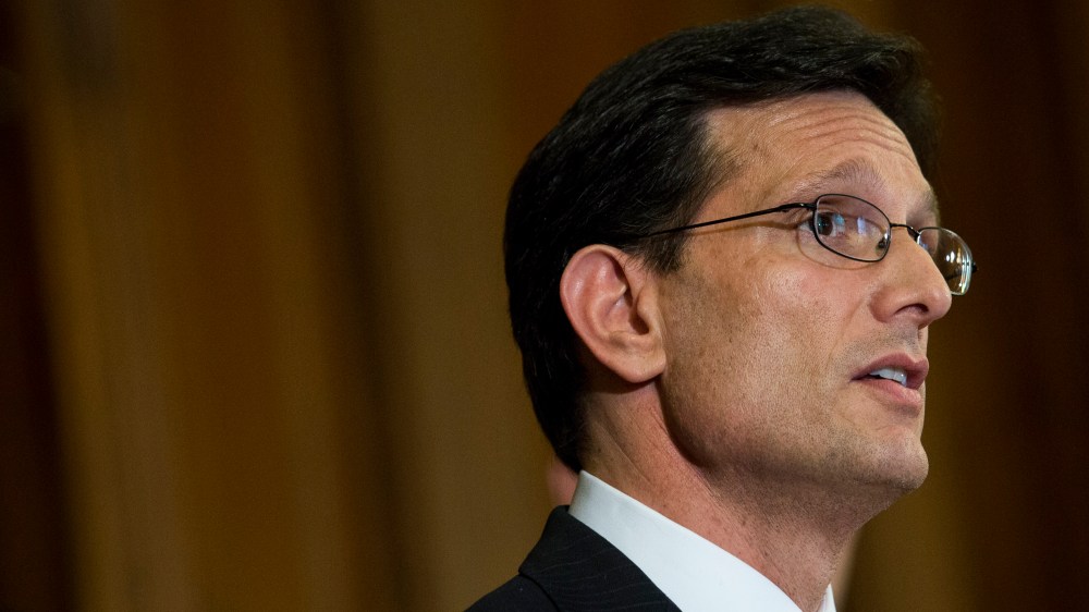 House Majority Leader Rep. Eric Cantor (R-VA) speaks during a news conference about the Success and Opportunity through Quality Charter Schools Act, on Capitol Hill, May 7, 2014 in Washington, DC.