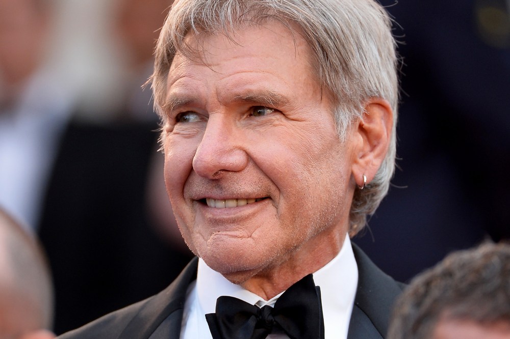 Harrison Ford attends "The Expendables 3" premiere during the 67th Annual Cannes Film Festival on May 18, 2014 in Cannes, France.