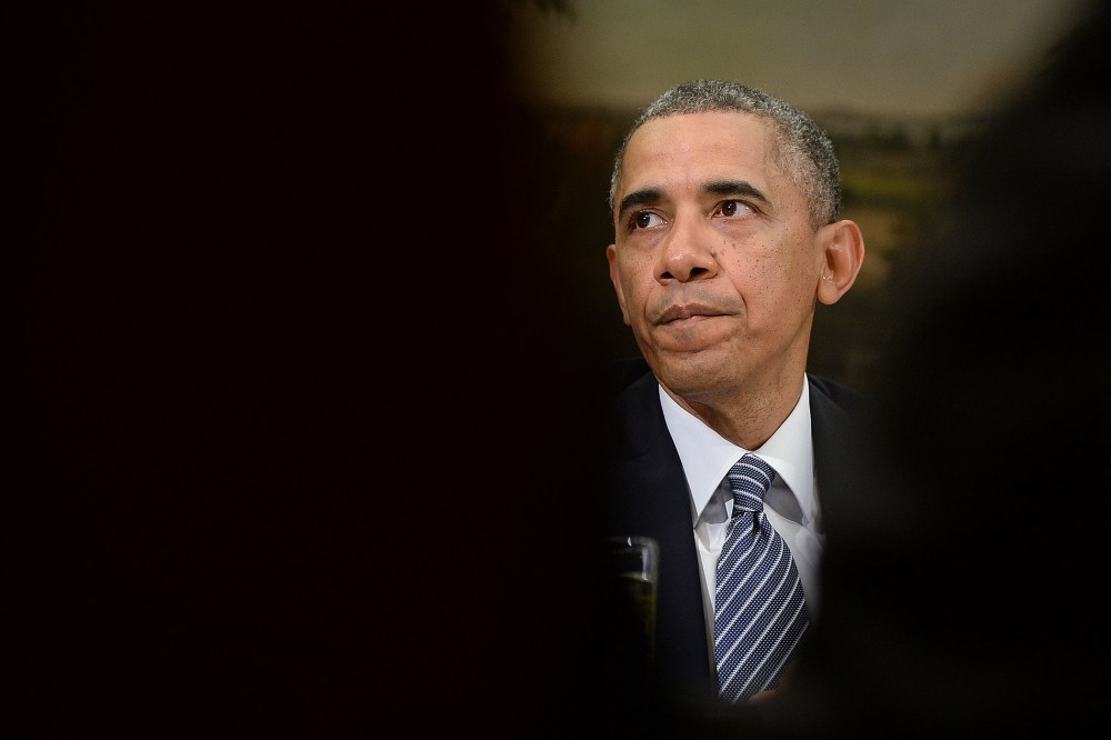 U.S. President Barack Obama in the Roosevelt Room of the White House, May 30, 2014.