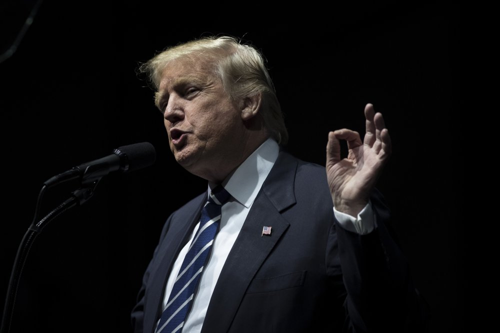 Image: President Elect Trump Continues His "Thank You Tour" In Grand Rapids, Michigan