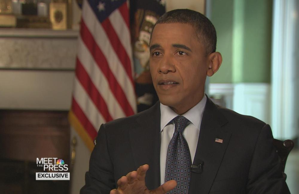 President Obama speaks exclusively with NBC's David Gregory on Meet the Press.