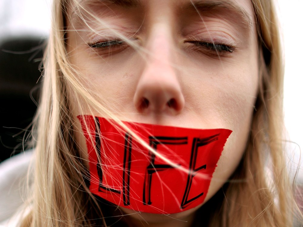 File Photo: Brooke Amabile, 15, of Kansas City, Missouri, joined thousands of anti-abortion demonstrators participating in the "March for Life" in front of the Supreme Court building January 22, 2008 in Washington, DC. The march marked the 35th...