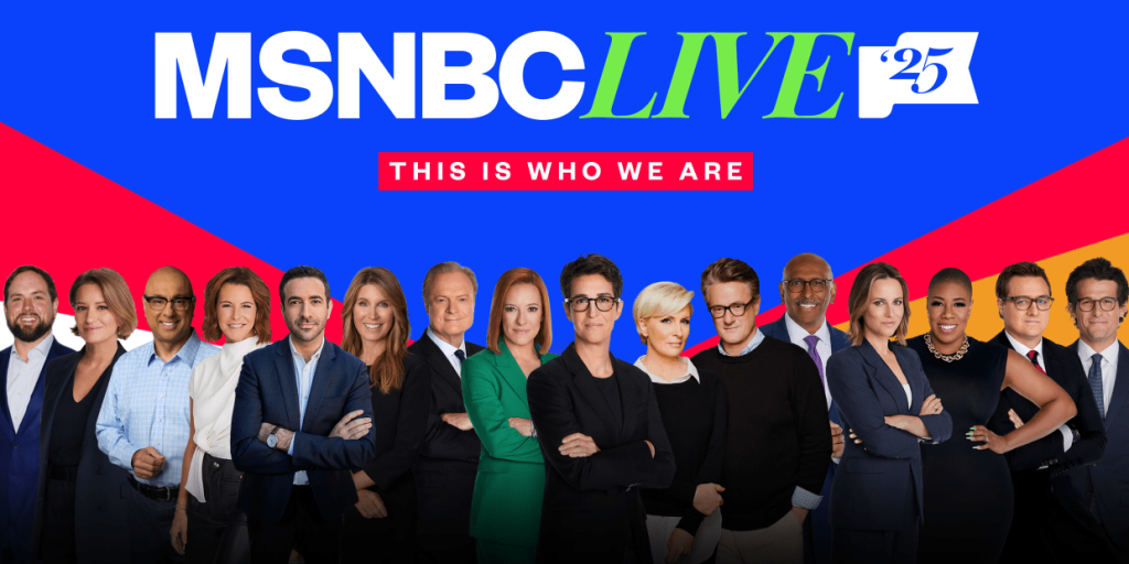 MSNBCLIVE 25 this is who we are tickets on sale now