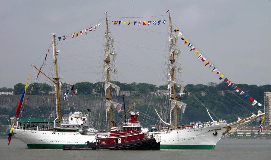 Tall ships on parade