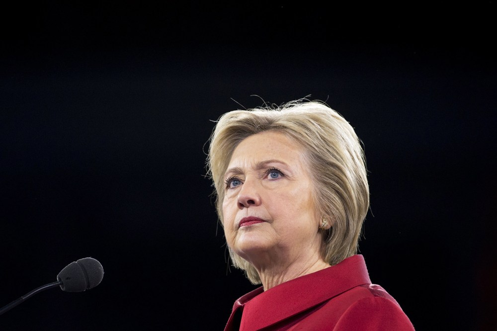 Democratic presidential hopeful former Secretary of State Hillary Clinton arrives to speak at an event in Washington, D.C., March 21, 2016. (Photo by Saul Loeb/AFP/Getty)