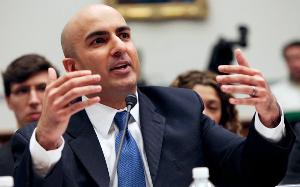Neel Kashkari, acting interim assistant Treasury Secretary for financial stability, testifies on Capitol Hill in Washington on March 11, 2009.