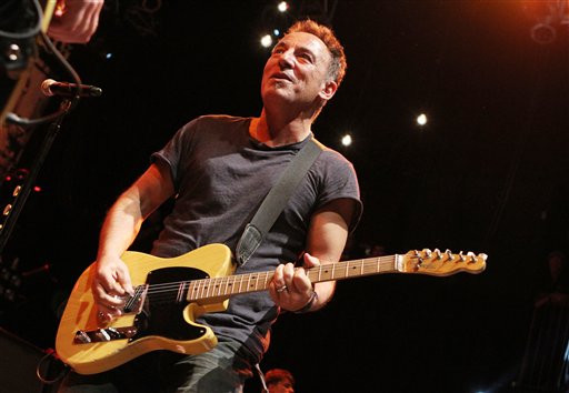 BOSTON, MA - MARCH 18: Bruce Springsteen joined the Dropkick Murphys during their encore at the House of Blues in Boston, Massachusetts. Bruce Springsteen performed three songs with the band including Peg O My Heart, a song on the Dropkicks new...