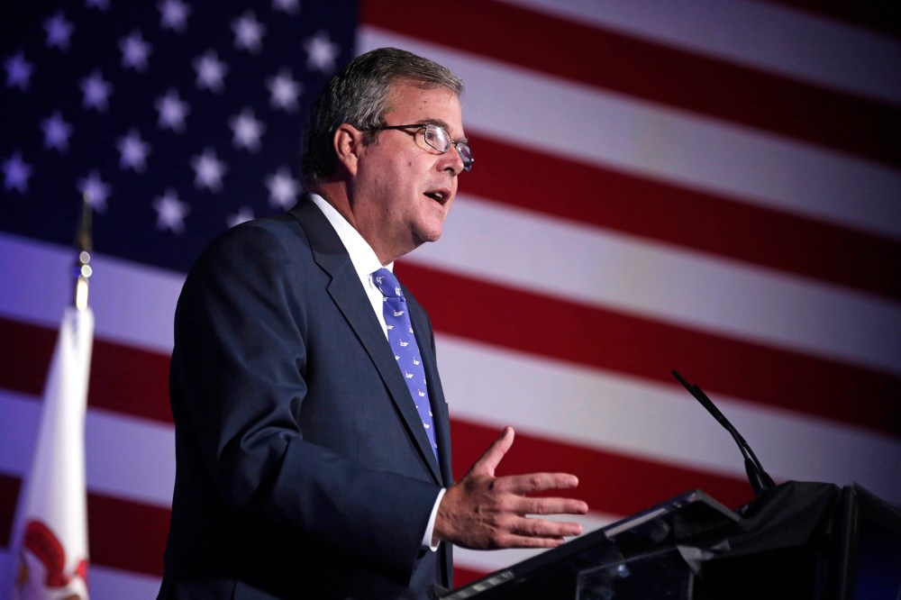 Former Florida Gov. Jeb Bush speaks at an event Aug. 9, 2013, in Chicago, Ill. (Photo by M. Spencer Green/AP)