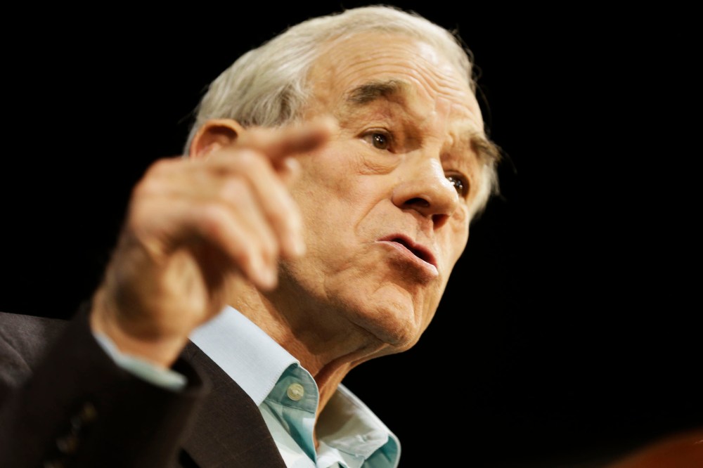 Former Congressman Ron Paul in Richmond, Va., Nov. 4, 2013.