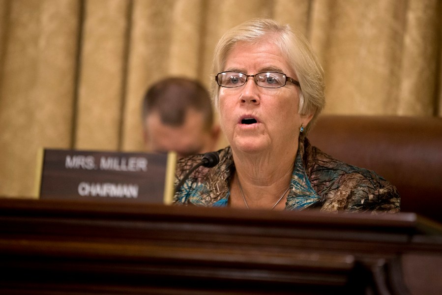 House Homeland Security subcommittee on Border and Maritime Security Chair Rep. Candice Miller, R-Mich. gives an opening statement on Capitol Hill in Washington, Tuesday, July 23, 2013, during the subcommittee's hearing.