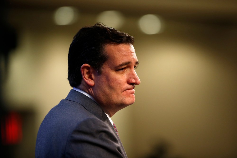 Sen. Ted Cruz, R-Texas, speaks at an event at the Heritage Foundation, Feb. 10, 2014, in Washington.