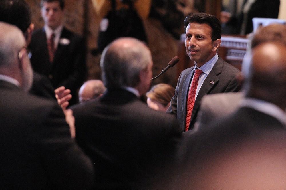 Louisiana Gov. Bobby Jindal speaks during the opening of the state legislature at the state capitol in Baton Rouge, La., on March 10, 2014.
