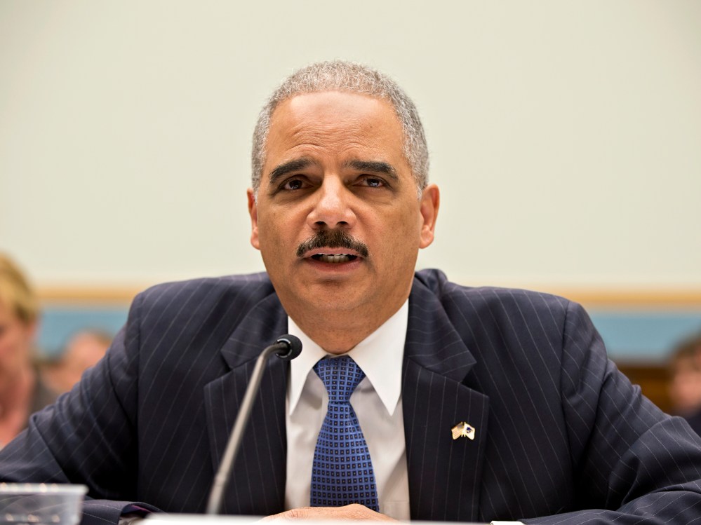 Attorney General Eric Holder, the nation's top law enforcement official, testifies on Capitol Hill in Washington, Wednesday, May 15, 2013, before the House Judiciary Committee oversight hearing on the Justice Department. (Photo by J. Scott Applewhite...