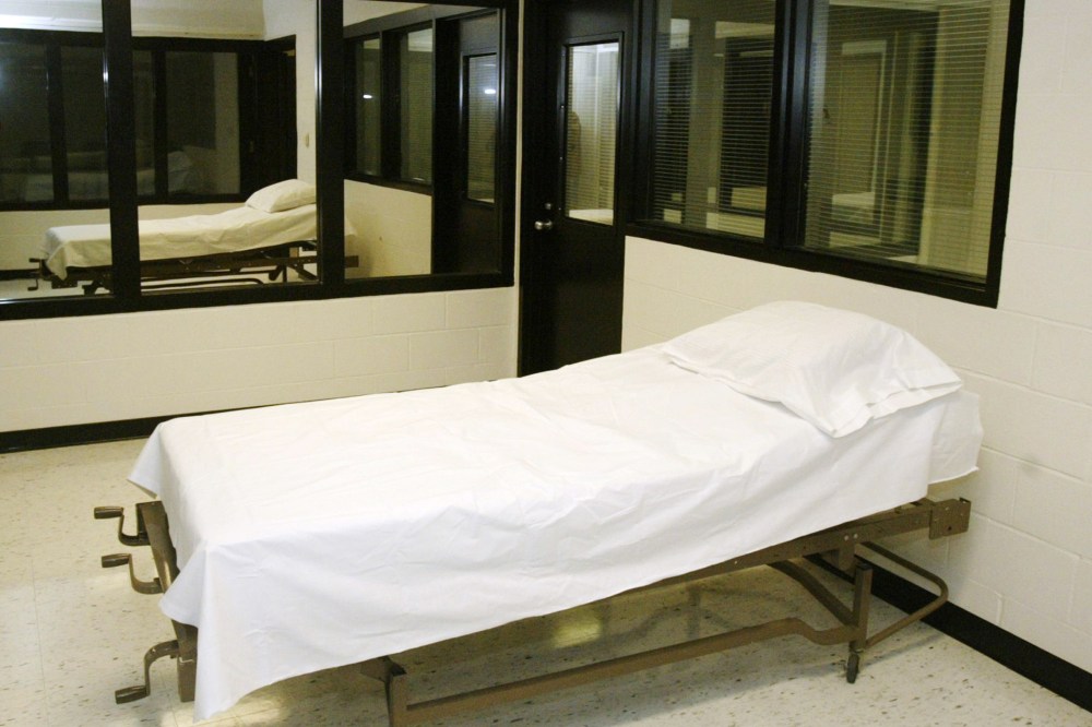 The death chamber at the Missouri Correctional Center in Bonne Terre, Mo.