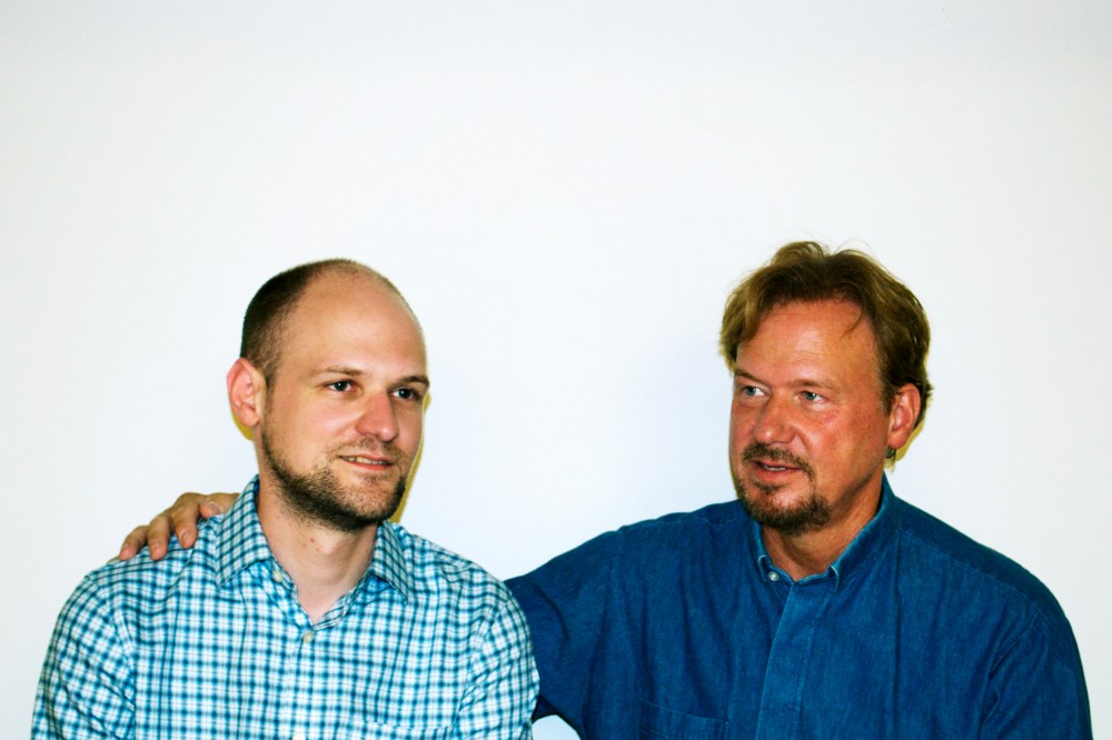 Rev. Frank Schaefer with his son, Tim, Sept. 2013.