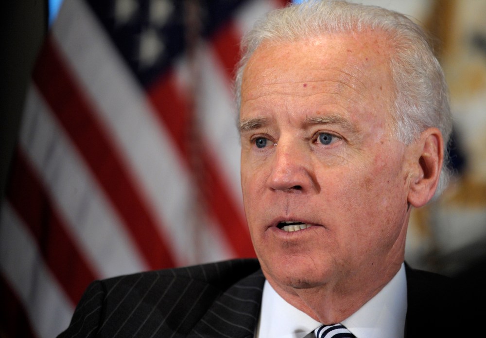 FILE - In this Jan. 11, 2013, file photo, Vice President Joe Biden speaks during a meeting with representatives from the video game industry in the Eisenhower Executive Office Building on the White House complex in Washington. As Biden finalizes a...