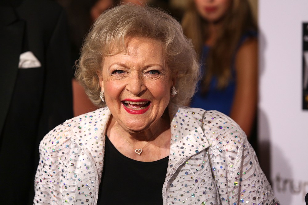 Betty White attends The American Humane Association's Hero Dog Awards held at the Beverly Hilton Hotel on October 6, 2012 in Beverly Hills, Calif. (Photo by Paul A. Hebert/Invision/AP)