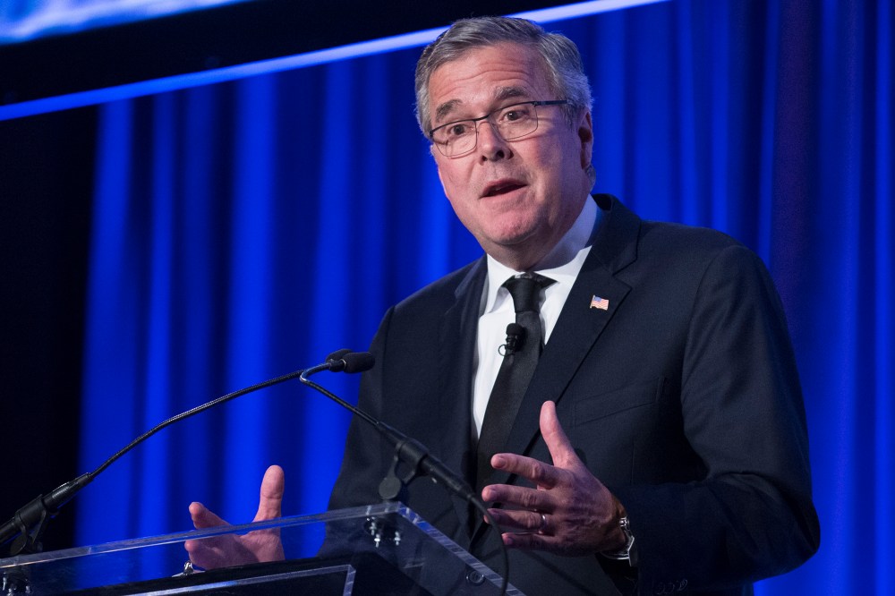 Jeb Bush speaks at the Manhattan Institute for Policy Research, May 12, 2014, in New York.