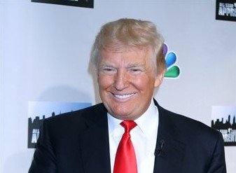 Donald Trump at the press conference earlier this year (RW/MPI/Picturegroup via AP IMAGES)