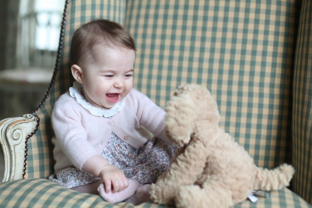 Princess Charlotte with her cuddly toy dog, at Anmer Hall in Sandringham, Nov. 29, 2015. Princess Charlotte was born May 2, 2015, and the photo was taken by her mother, Kate Duchess of Cambridge. (Photo by Duchess of Cambridge/AP)