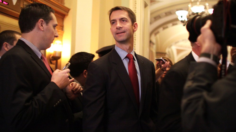 Tom Cotton (PHoto by Lauren Victoria Burke/AP)