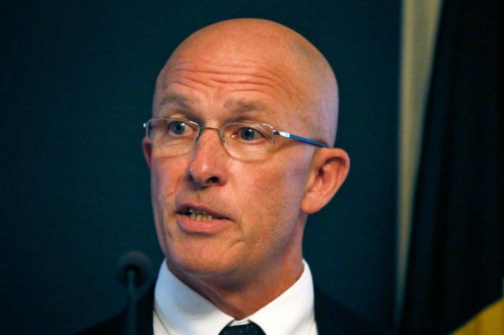 New Pittsburgh Police Chief Cameron McLay addresses a news conference on Sept. 12, 2014, in Pittsburgh, Pa. (Keith Srakocic/AP)