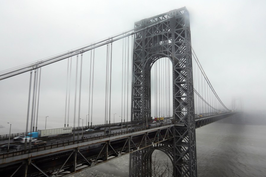 Traffic crosses the George Washington Bridge, Jan. 11, 2014 in Fort Lee, N.J.