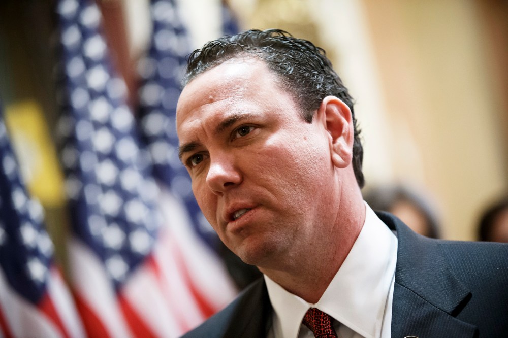 In this Nov. 21, 2013 file photo a then newly-elected Rep. Vance McAllister, R-La., waits to be sworn in on Capitol Hill in Washington, D.C. (Photo by J. Scott Applewhite/AP)