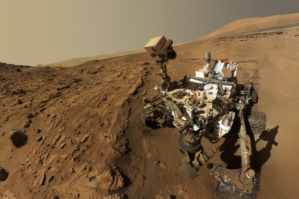 NASA's Curiosity Mars rover is seen on Mars, June 23, 2014.